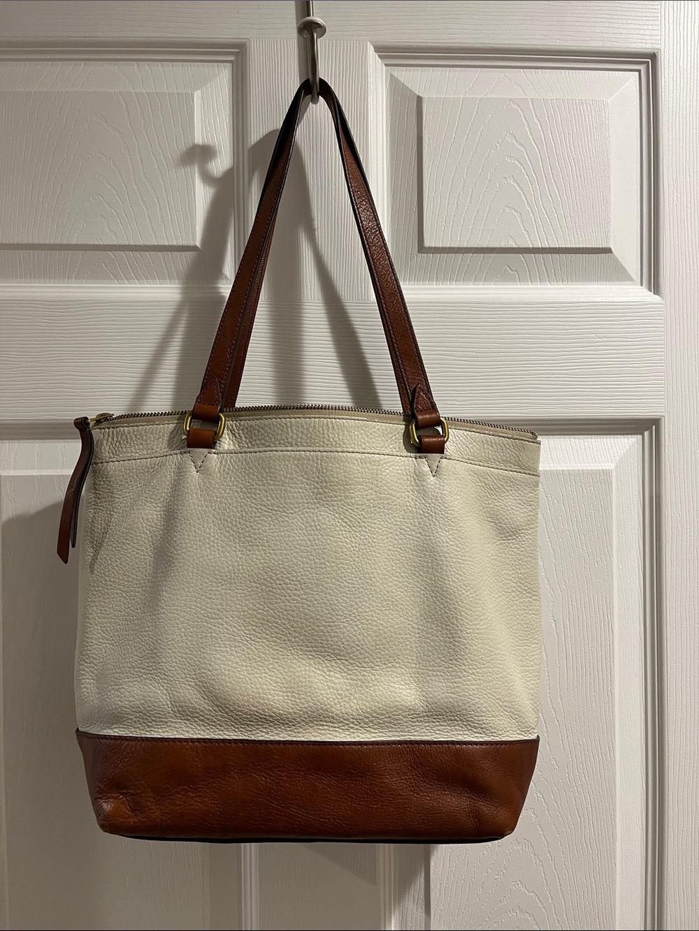 FOSSIL Pebble leather tote bag - Picture 2 of 10